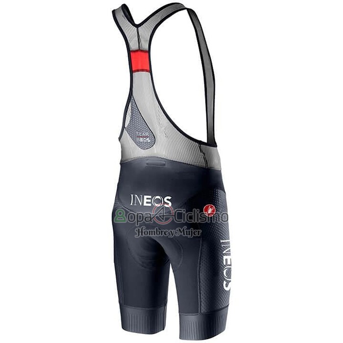 Ineos Grenadiers Ropa Ciclismo Culotte Corto 2021 Mangas Cortas APagado Azul